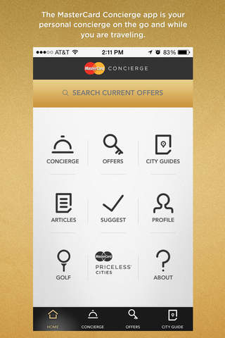 MasterCard Concierge - náhled