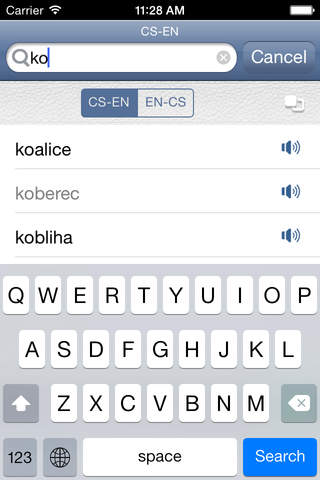 Czech<>English Dictionary - náhled