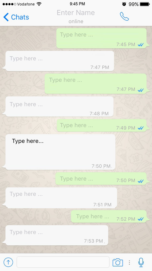 fake whatsapp screenshot maker