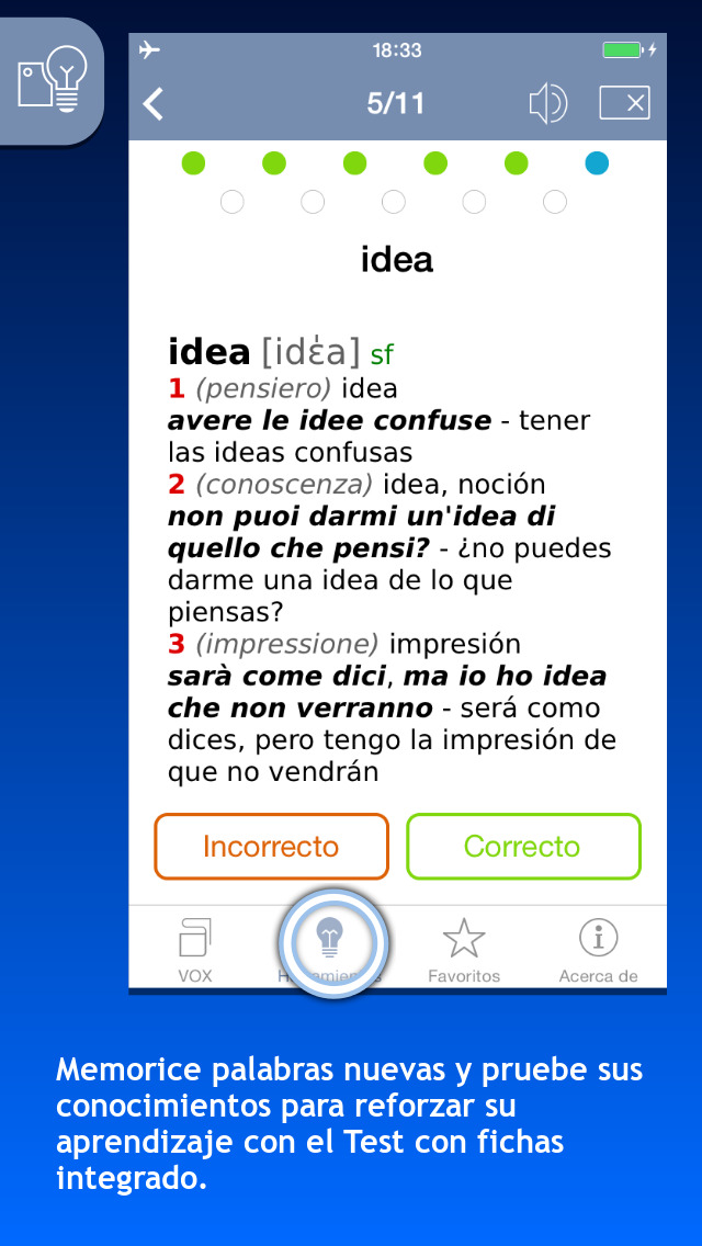 Diccionario Esencial Español-Italiano/Italiano-Spagnolo VOX screenshot 4