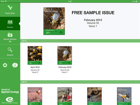 Journal of Applied Ecology - náhled