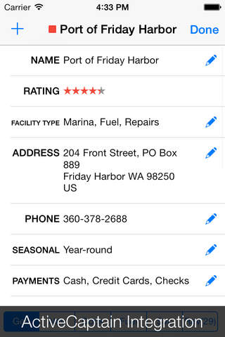 Charts & Tides - náhled