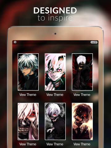 Manga & Anime Gallery - HD Retina Wallpaper Themes and Backgrounds in Tokyo Ghoul Collection Style screenshot 4