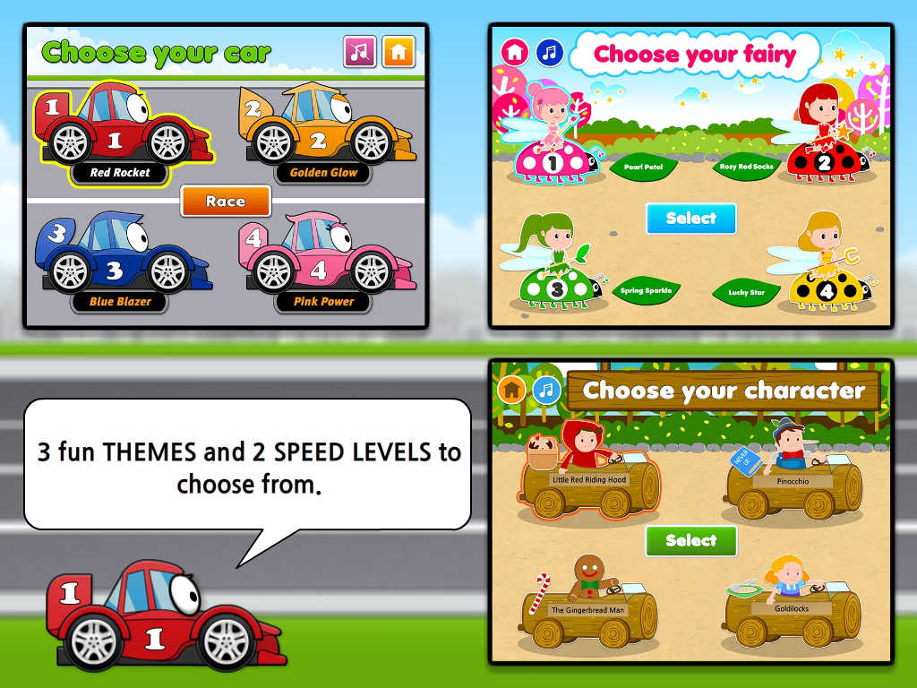 App Shopper: Spelling Race: Hot Cars, Fast Fairies & Fairy Tale Dash HD ...