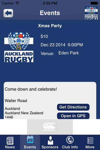 Auckland Rugby Football Union - náhled