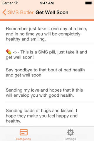 SMS Butler - Message Archive - náhled