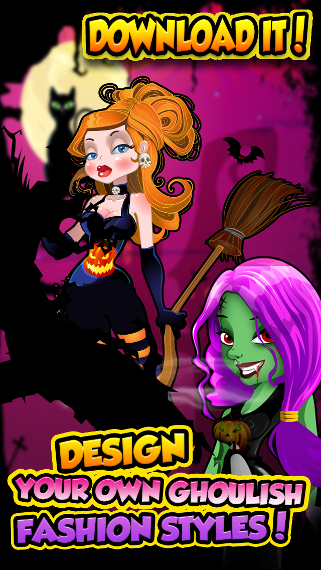 A Monster Chickz Spooky Dress-Up Make-Over - Free Salon Games for Girls screenshot 1