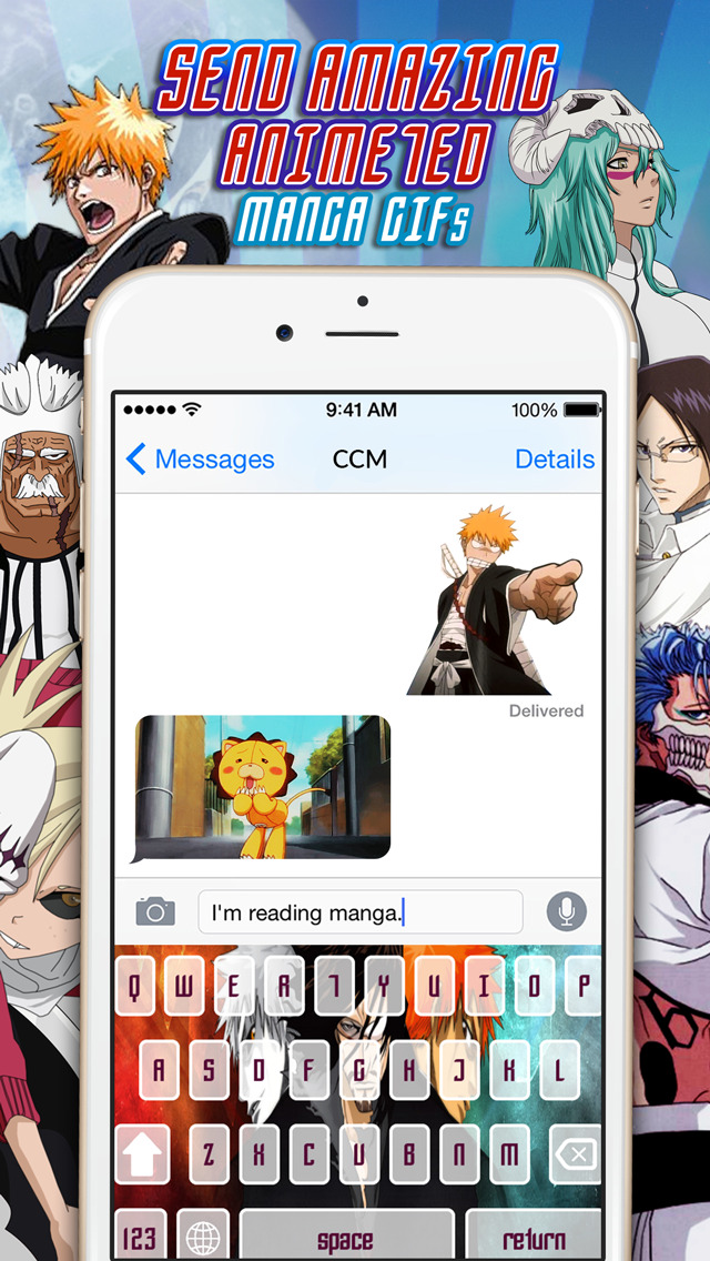 KeyCCMGifs – Cartoon Manga & Anime : Gifs , Animated Stickers and Emoji For  Bleach Edition | Apps | 148Apps
