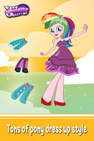 ` Dress up Pony School girls Equestria magic princ - náhled