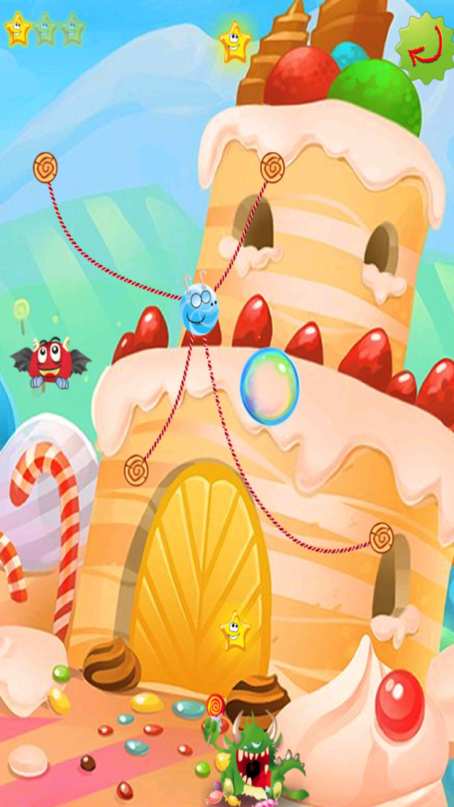 Rope Castle : The Monster Cut Candy screenshot 3