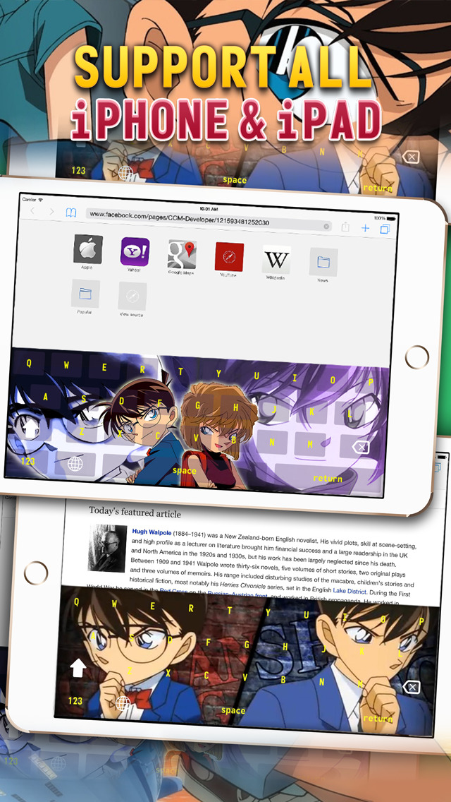 KeyCCM – Manga & Anime : Custom Color & Wallpaper Keyboard Themes For Detective Conan Edition screenshot 3