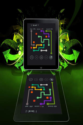 Colorful lines - draw the puzzle and connect the d - náhled