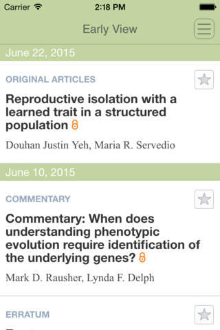 Evolution Journal - náhled
