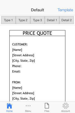 Business Estimates - náhled