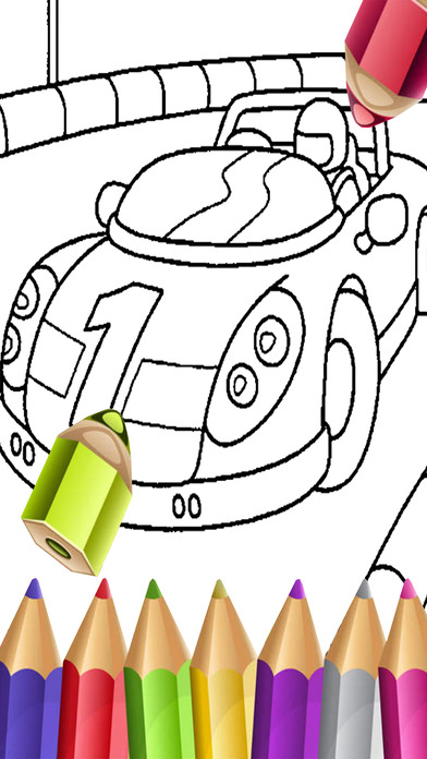 kids racing car game coloring page edition  apps  148apps