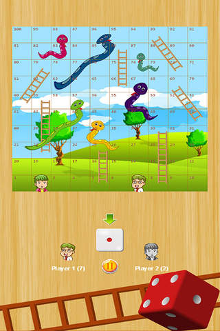 Snakes And Ladders Classic Dice 1 2 Players Games - náhled