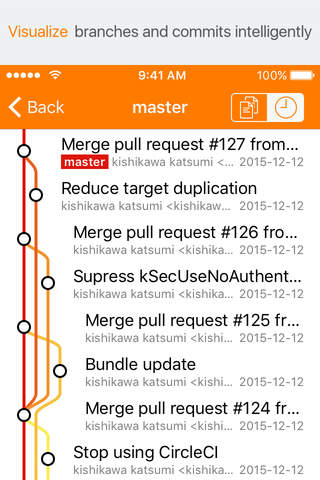 Clone - Git client advanced - náhled