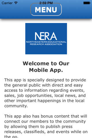 NERA Mobile App - náhled