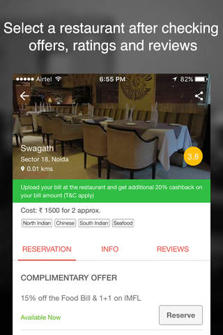 dineout: Restaurant Reservations, Deals & Reviews - náhled