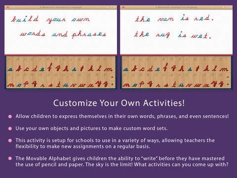 The Cursive Movable Alphabet - Montessori Language - náhled