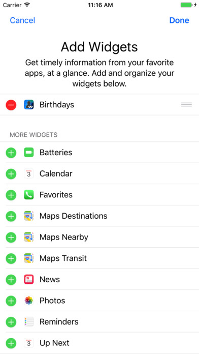 Birthdays + Today Widget screenshot 3
