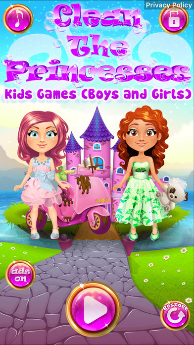 App Shopper: Clean the Princesses - Kids Games (Boys and Girls) (Games)