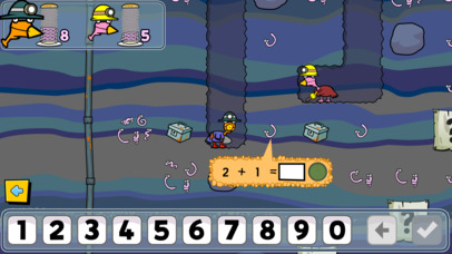 Miner Birds - Addition and Subtraction screenshot 1
