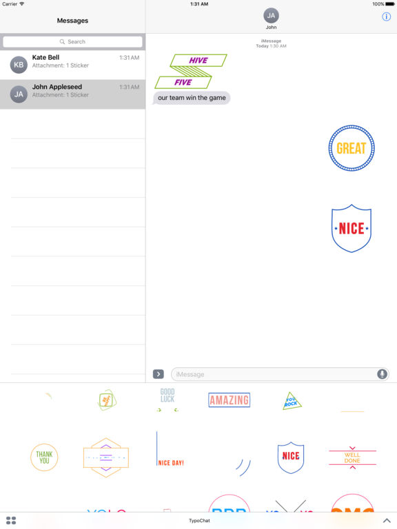 TypoChat -Minimal Animated Typography Chat Message screenshot 8