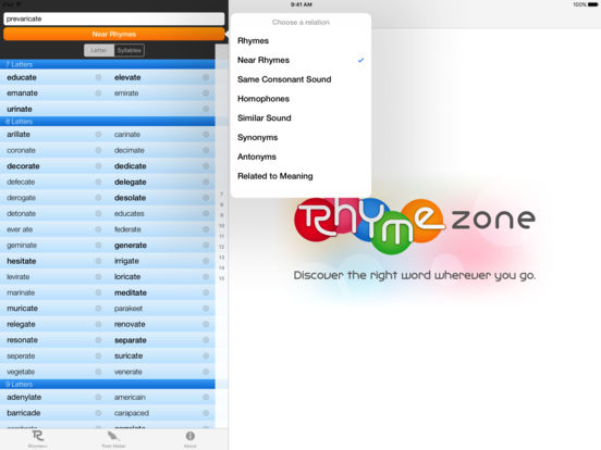 RhymeZone on the App Store