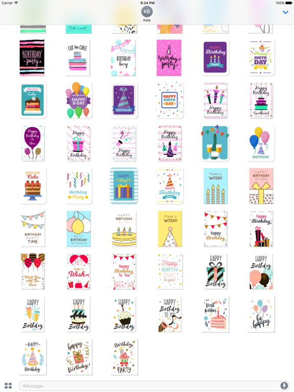Birthday Card - All about Birthday Wishes Stickers screenshot 7