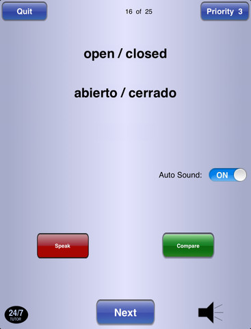 Spanish Vocabulary 24/7 Language Learning - náhled