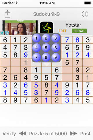 Sudoku 9x9 Game - náhled