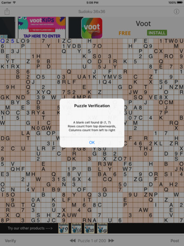 Sudoku 36x36 (for iPad) - náhled