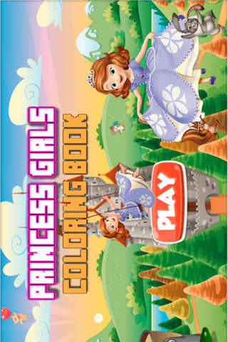Princess Girls Coloring Book - All In 1 cute Fairy - náhled