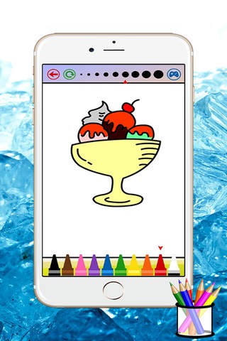 ice cream coloring book for kids - náhled
