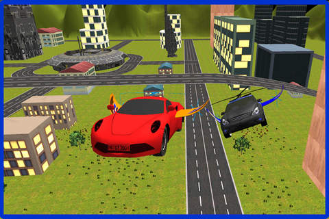 Flying Car Racing Police Chase – Futuristic Flying - náhled