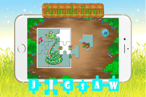 Cute Animals Farm Jigsaw Puzzles – Magic Amazing H - náhled