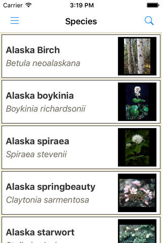 DenaliFlora Interactive Key - náhled