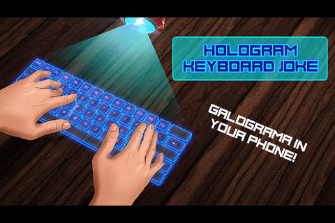 Hologram Keyboard Joke - náhled