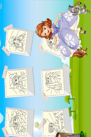 Princess Girls Coloring Book - All In 1 cute Fairy - náhled