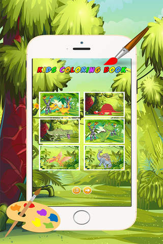 Dinosaur Coloring Book 3 - Drawing and Painting Co - náhled