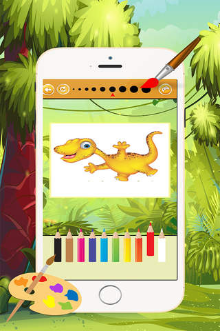 Dinosaur Coloring Book 3 - Drawing and Painting Co - náhled