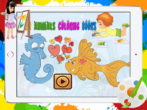 Cute sea animals colorin books learning for presch - náhled