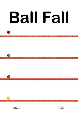 Ball Fall - the red metal ball fall-down - náhled