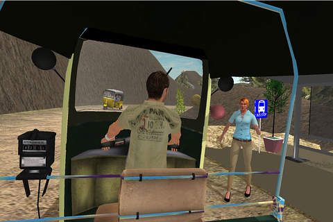 Off road tuk tuk auto rickshaw driving 3D simulato - náhled