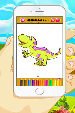 Dinosaur Coloring Book - Educational Coloring Game - náhled