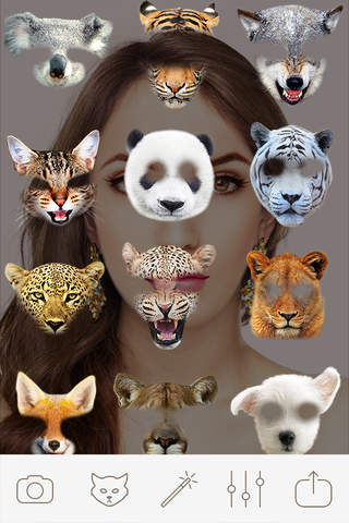 Animal Face Photo Booth - Face Swap Photo Effect - náhled