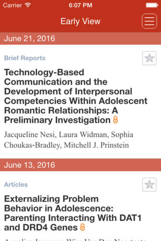 Journal of Research On Adolescence - náhled