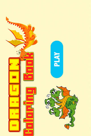 Little Dragon Coloring Pages Kids Painting Game - náhled