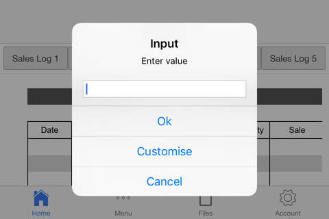 Business Sales Log - náhled